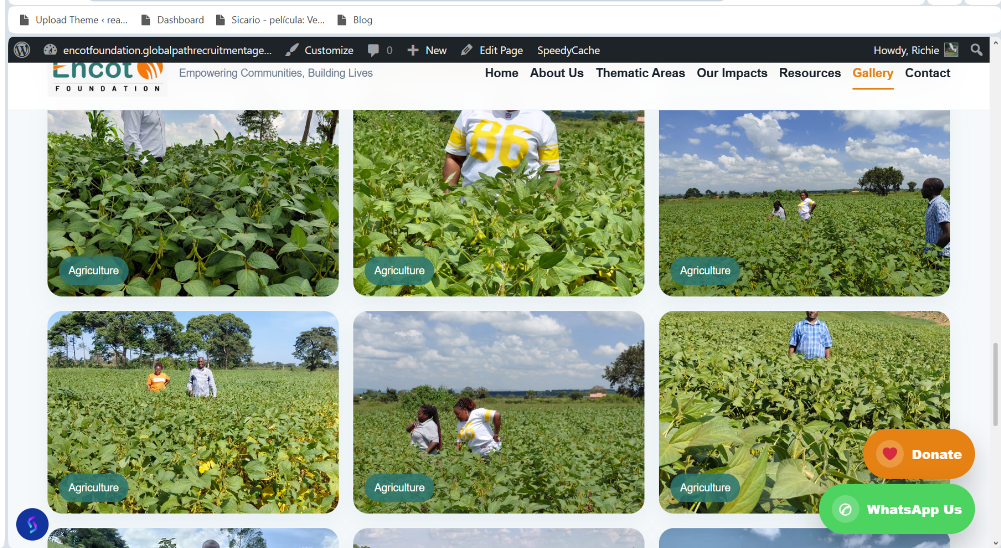 ENCOT field mobilisation and action